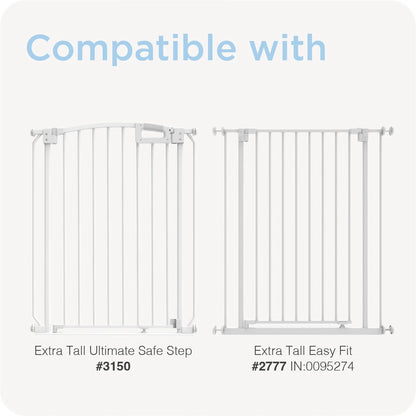 Perma Child Safety 20cm White Extra Tall Baby Gate Extension, Easy Assembly, Durable Steel