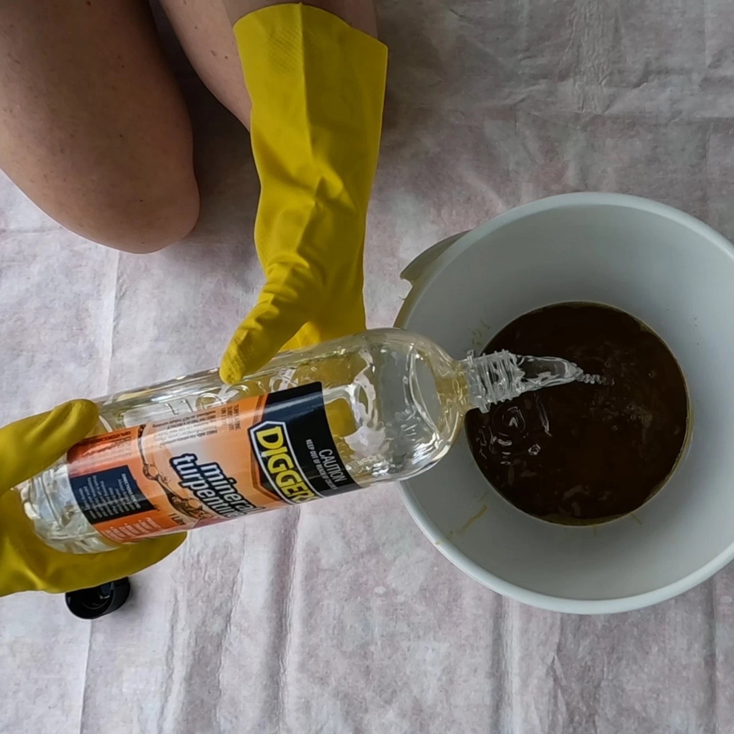 DIGGERS Mineral Turpentine 1L - Low Aromatic Solvent for Paint Thinning & Cleaning