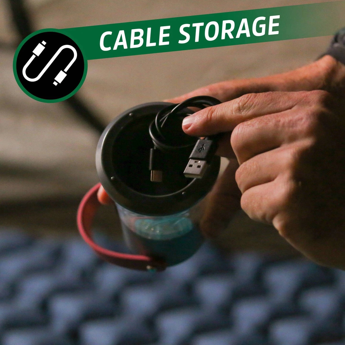 Energizer Battery Genius Small Lantern, Rechargeable, 3 Modes, Water-Resistant, 360° Lighting