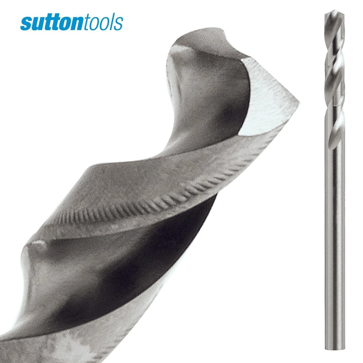 Sutton Tools 1/8" HSS Panel Drill Bit 2 Pack - Self-Centering, Shallow Flute, Versatile Use