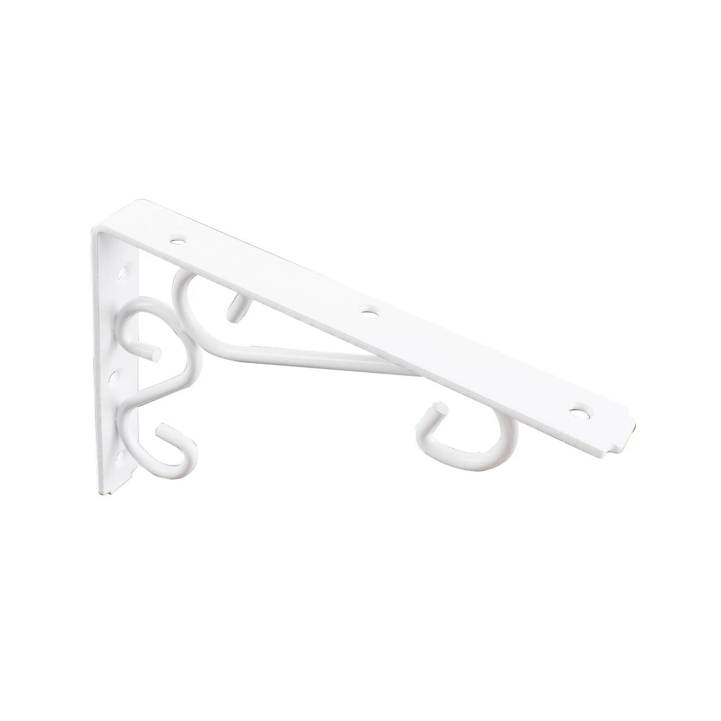 Carinya Heavy Duty 200x150mm White Scroll Bracket, 200kg Load, Indoor/Outdoor
