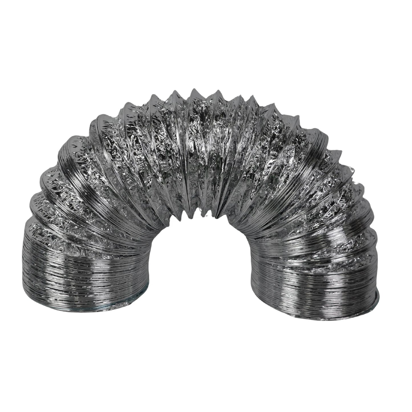 Builders Edge 150mm x 3m Flexible Duct, Aluminium, UL 181 Flame Test, AS4254 Compliant