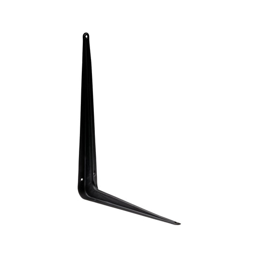 Zenith Matte Black London Bracket 350x300mm, Steel, Indoor Use, Light Duty