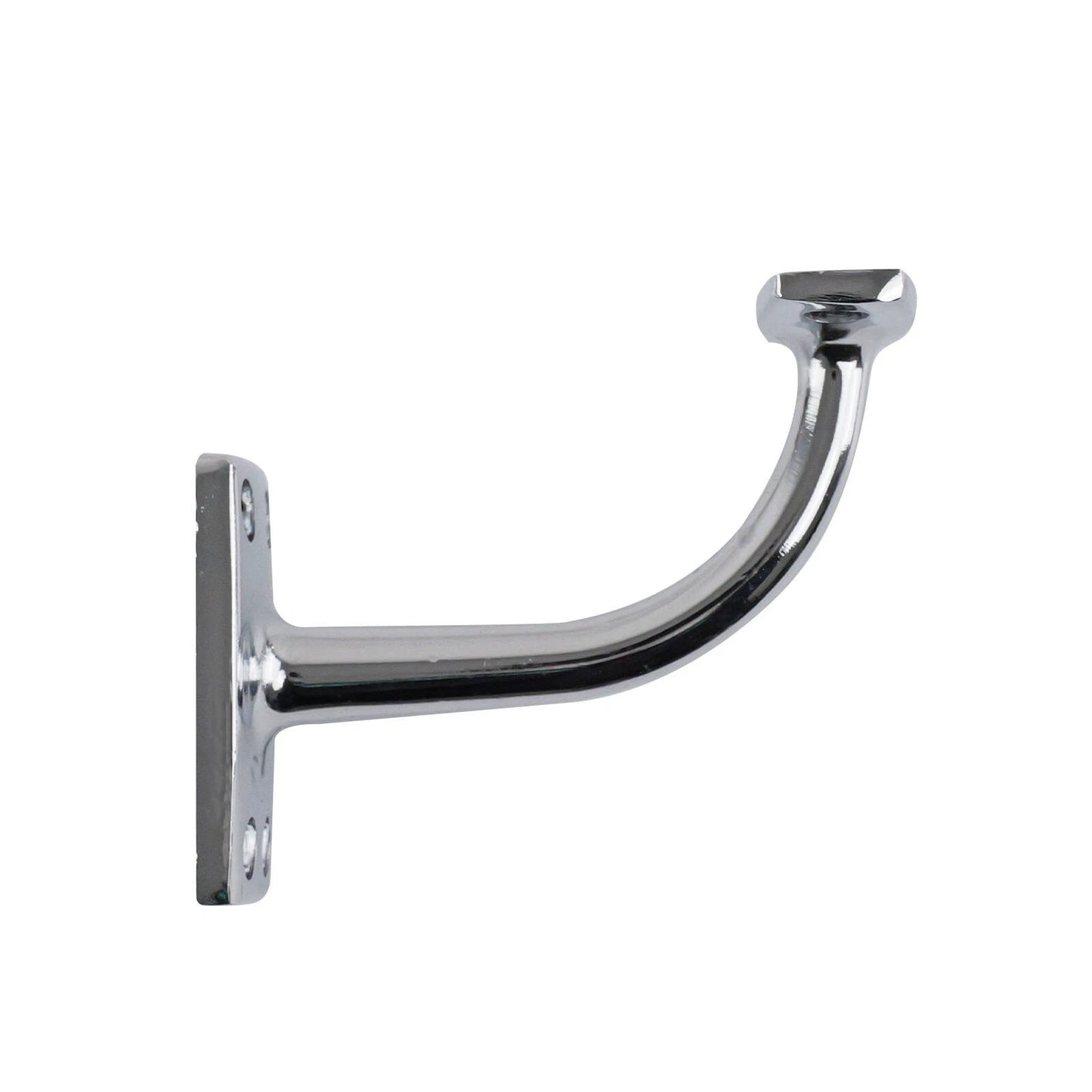 Carinya Chrome Flat Top Curved Handrail Bracket - Durable, Corrosion Resistant, Easy Install