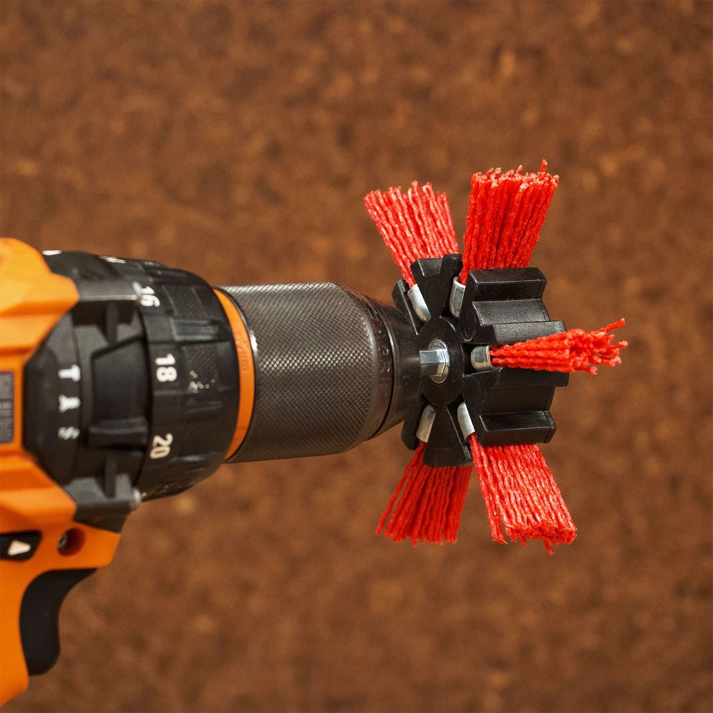 Josco 100mm Abrasive Nylon Fan Grinder Brush for Paint Removal & Timber Finish