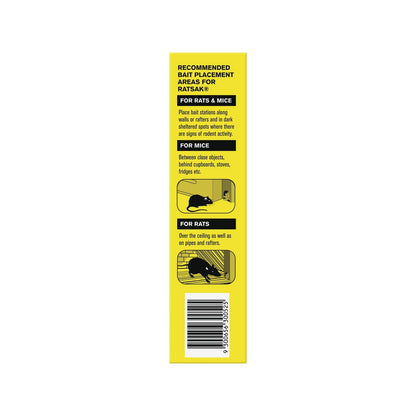 Ratsak 1kg Double Strength Bait Station - Safe Indoor Rodent Control with Warfarin