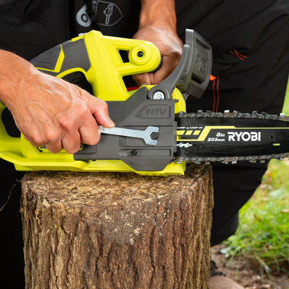 Ryobi One+ 18V Cordless 8" Pruning Chainsaw, Lightweight, No Oil Needed, Tool Only