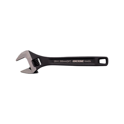 Kincrome Adjustable Wrench 250mm, 28mm Jaw, Black Phosphate, CR-V Steel