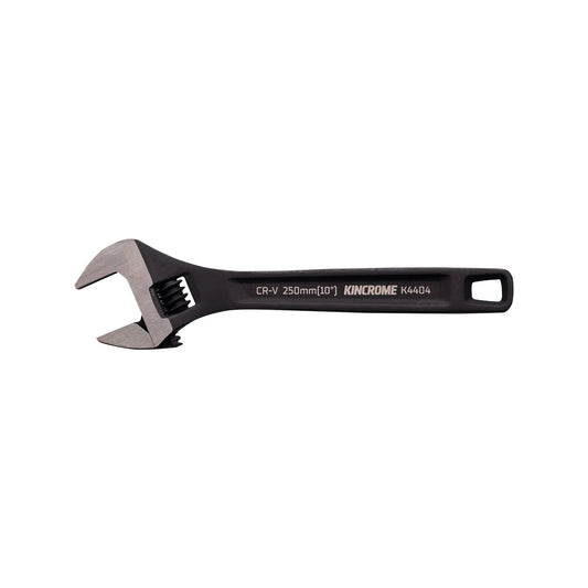 Kincrome Adjustable Wrench 250mm, 28mm Jaw, Black Phosphate, CR-V Steel
