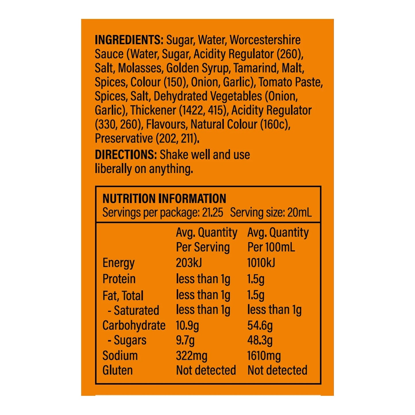 Blue Smoke Kansas BBQ Sauce 425ml - Authentic American Flavour, Gluten Free, Made in Australia