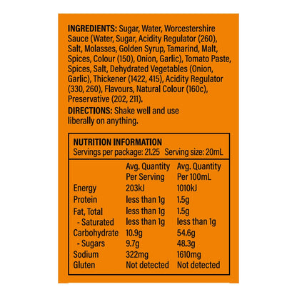 Blue Smoke Kansas BBQ Sauce 425ml - Authentic American Flavour, Gluten Free, Made in Australia