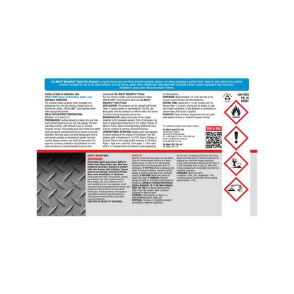 Dy-Mark Black Matt MetalPro 250ml Quick Dry Enamel, Anti-Corrosive, Interior/Exterior Use