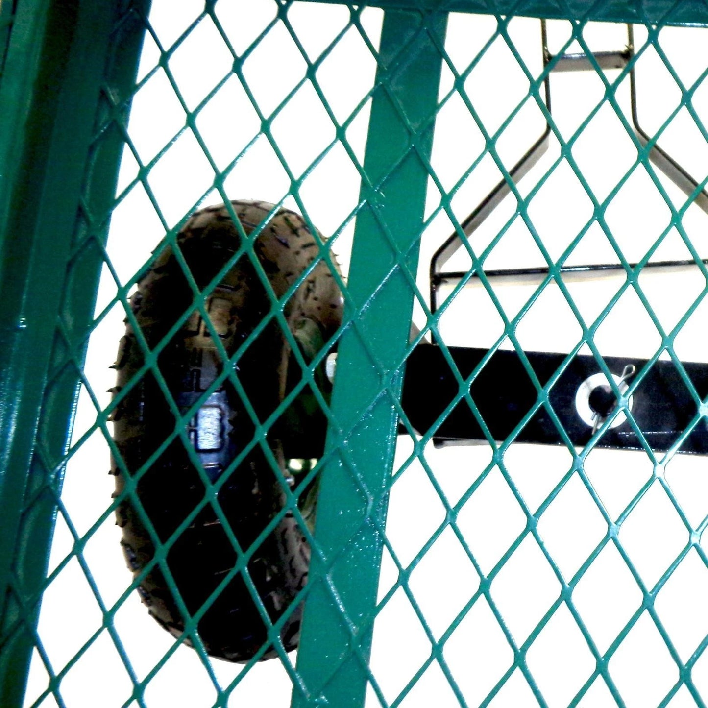 Saxon Steel Mesh Garden Cart, 250kg Capacity, Removable Sides, Pneumatic Tyres