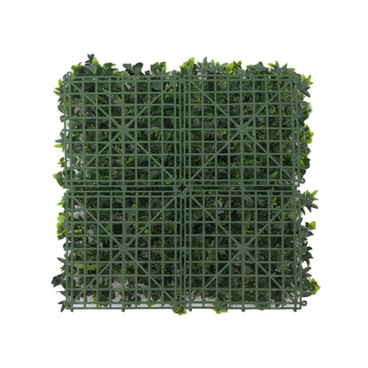 UN-REAL 50x50cm English Elm Artificial Hedge Tile, UV Resistant, Low Maintenance, Indoor/Outdoor