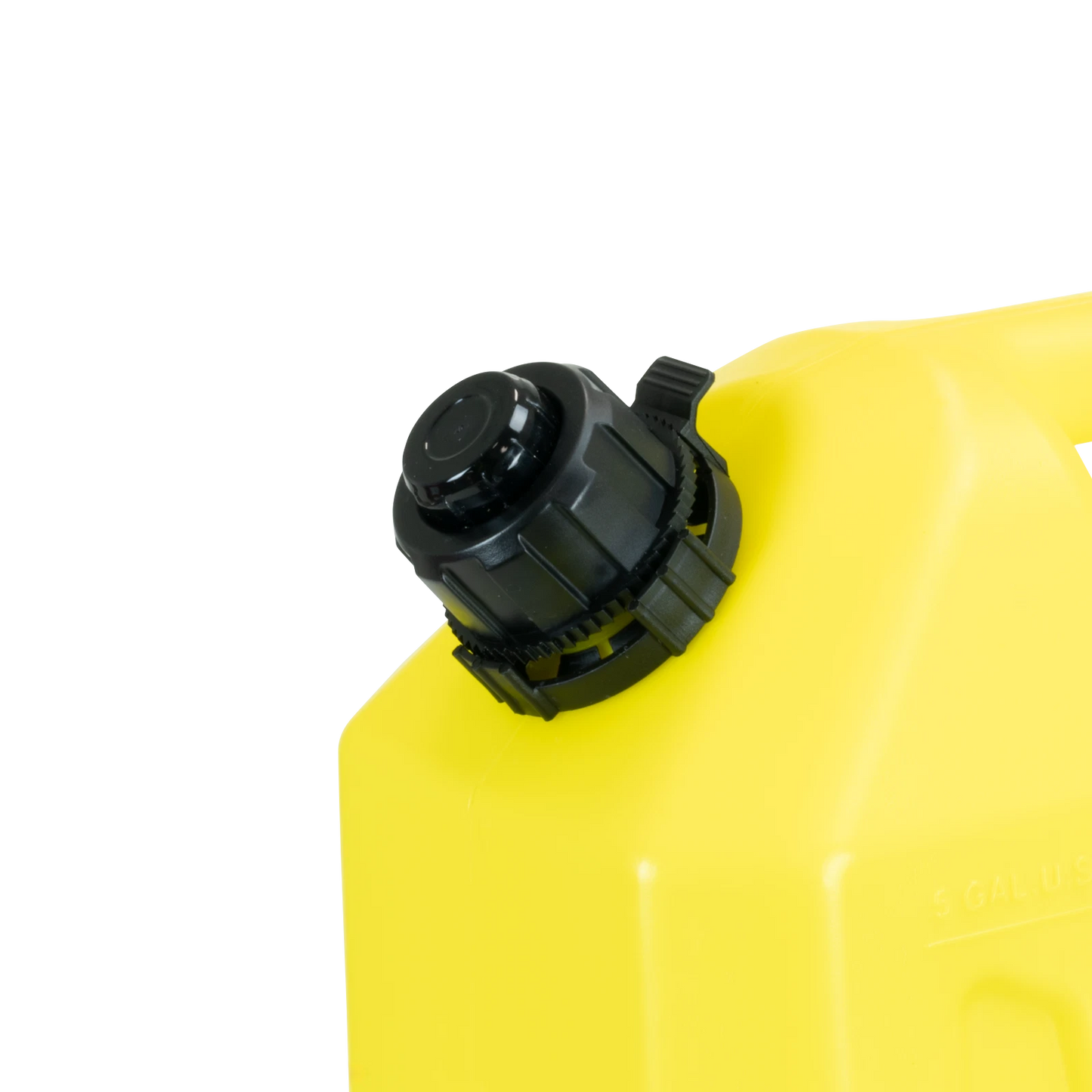 Ultimate 20L Yellow Plastic Fuel Can with Safety Nozzle & Self-Venting Spout
