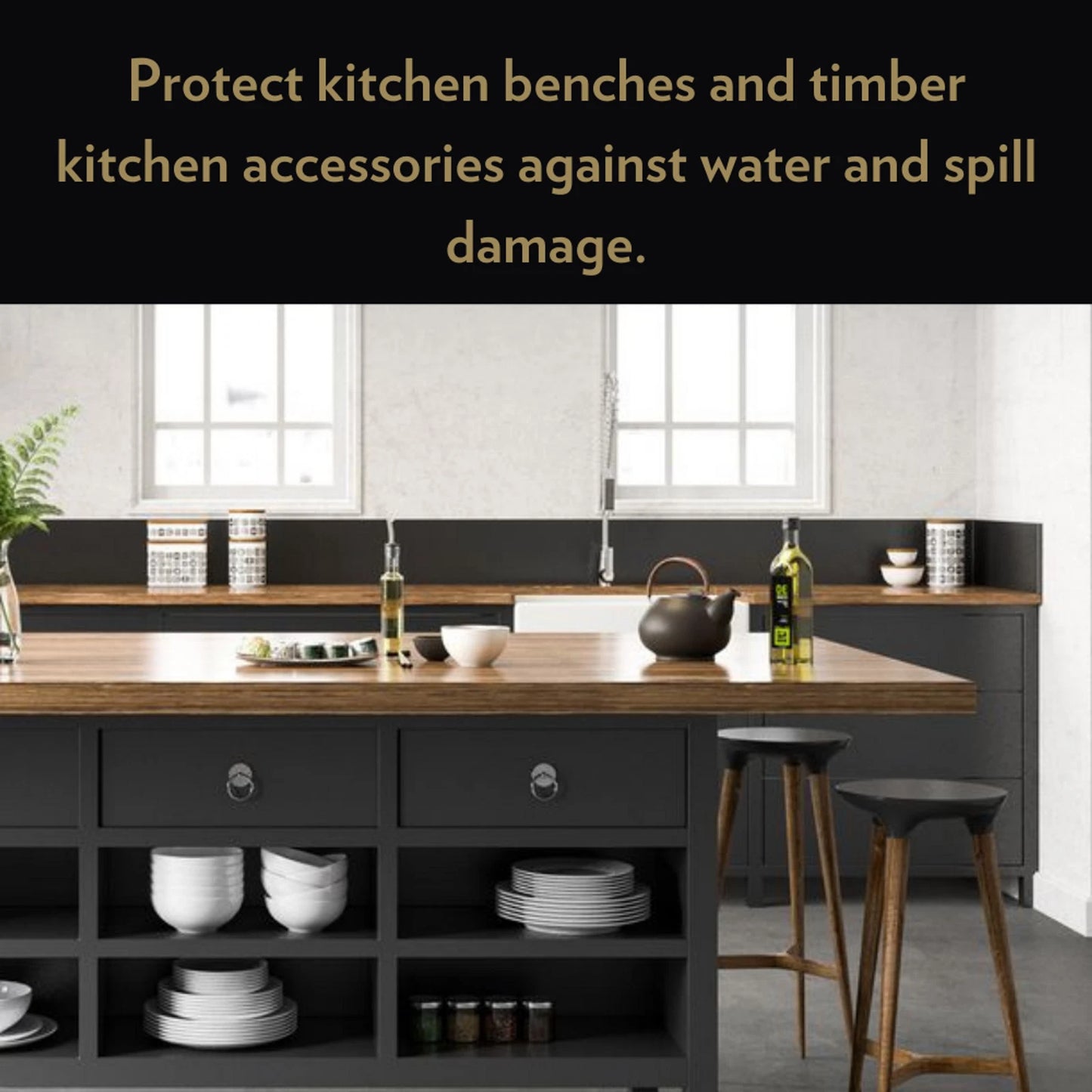 Feast Watson Kitchen Timber Oil 250ml - Easy Application, Fast Drying, Deep Penetration