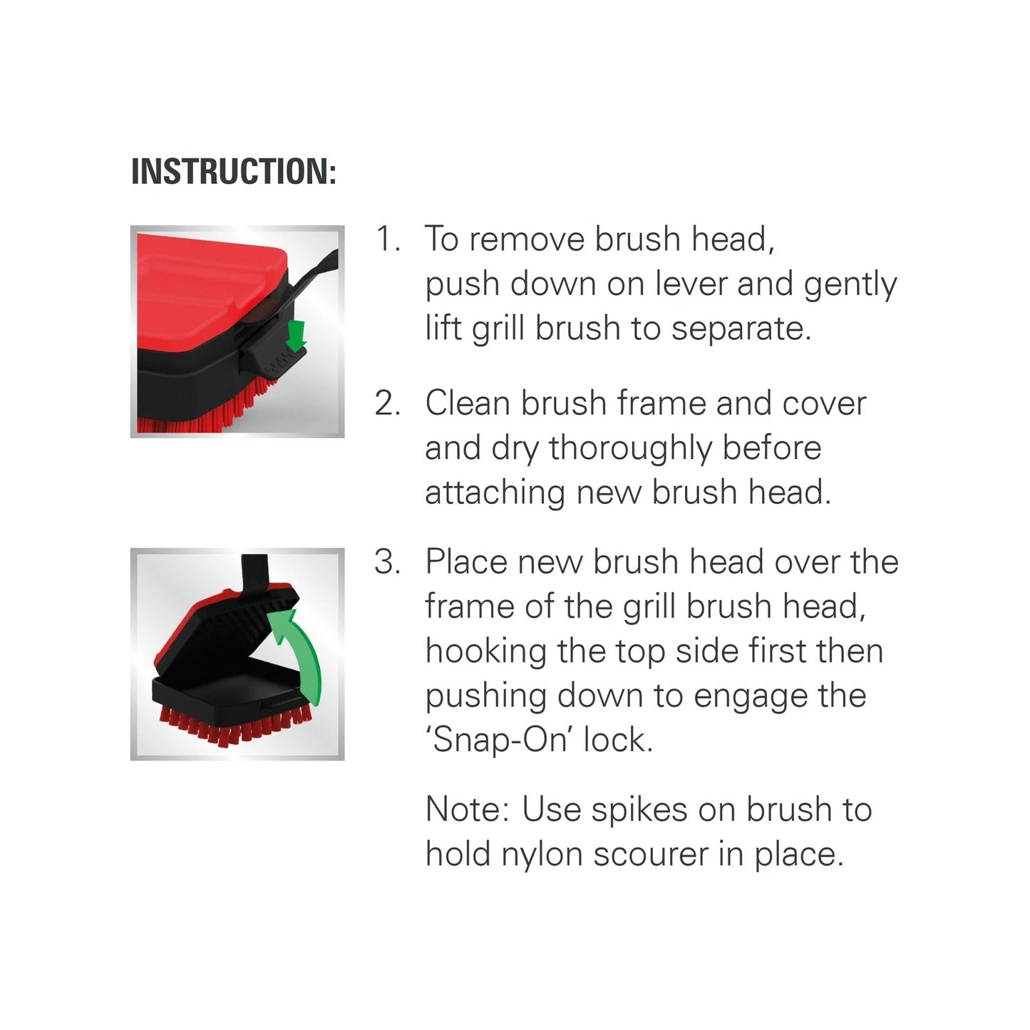 Matador QCT Steel Pad Head - Durable, Versatile Scrubbing for Hot Plates & Grills