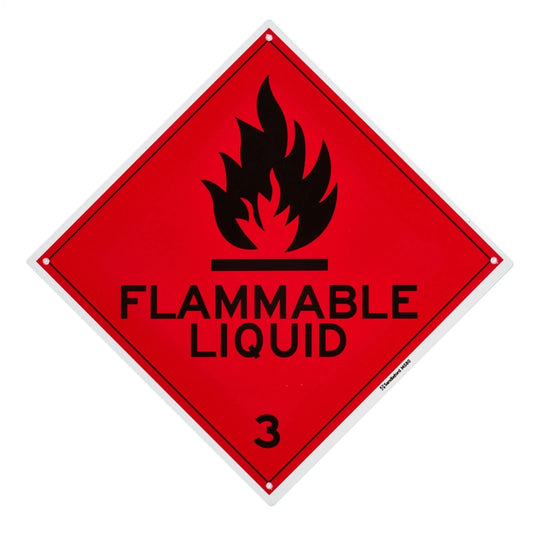Sandleford Flammable Liquids Sign 270x270mm UV Resistant Polypropylene Outdoor Use