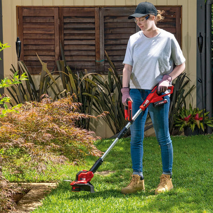 Ozito PXC 18V Cordless Line Trimmer Kit 280mm with Adjustable Head & Telescopic Shaft