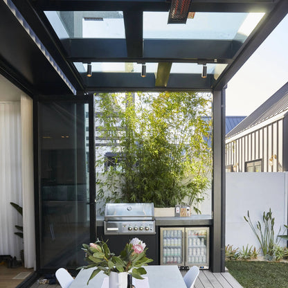 HEATSTRIP 2400W Outdoor Electric Infra-Red Heater with Adjustable Heat & Remote Control