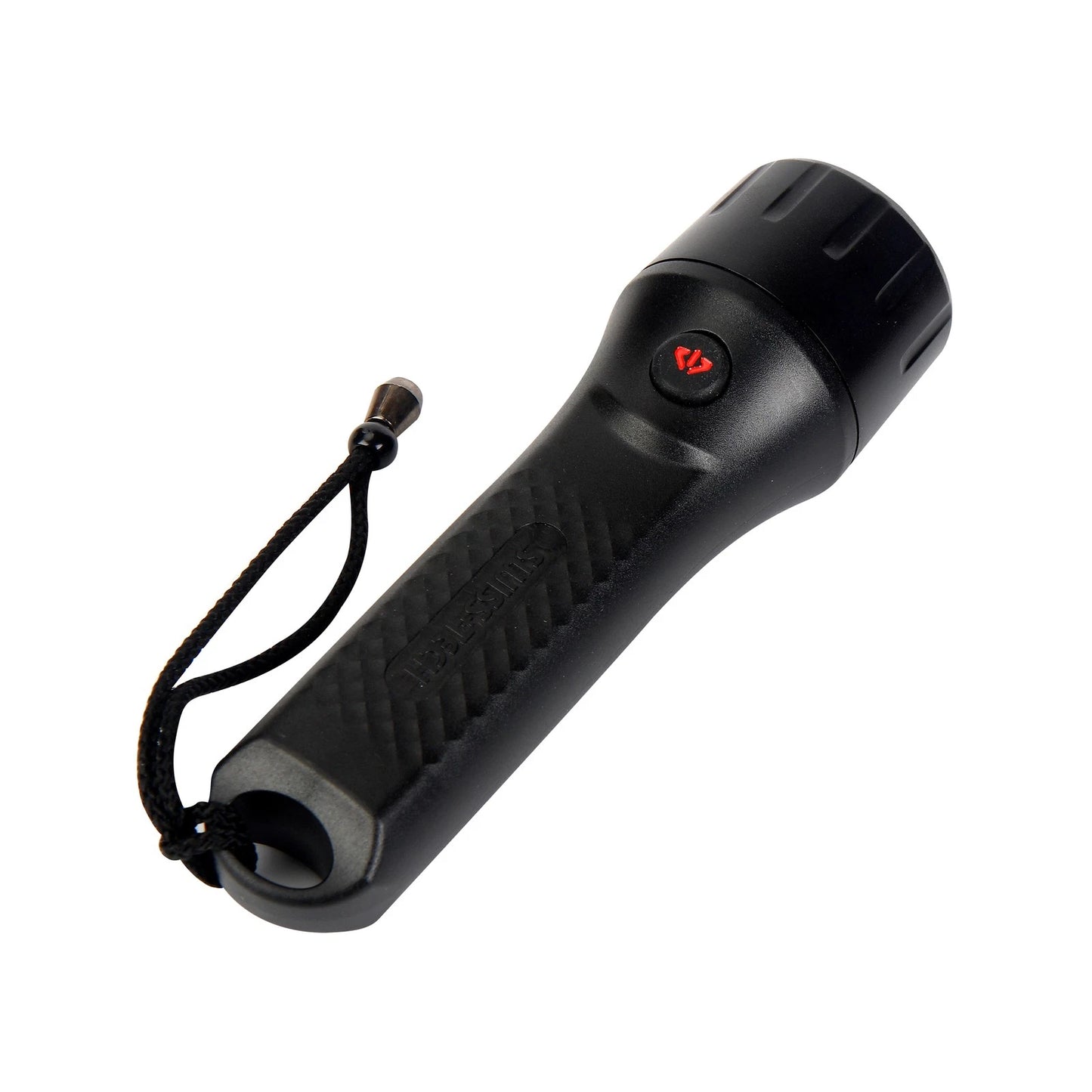 SWISS+TECH Waterproof LED Flashlight, 200lm, IPX7, 150m Beam, Multi-Mode, Includes Batteries