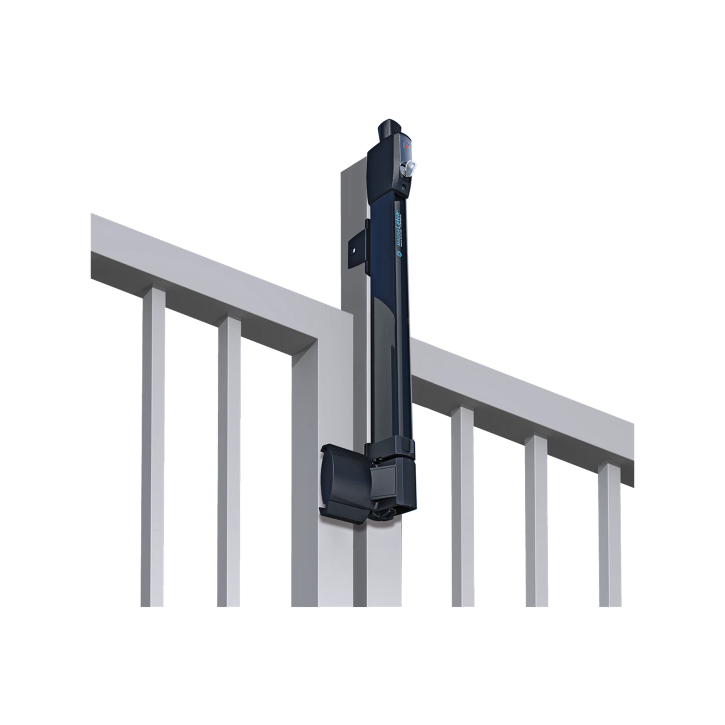 MagnaLatch Magnetic Gate Latch Lock & KwikFit Self-Closing Hinges, Black, Australian Made