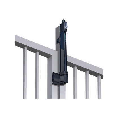 MagnaLatch Magnetic Gate Latch Lock & KwikFit Self-Closing Hinges, Black, Australian Made