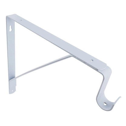 Carinya White Closet Rod Bracket 305x265x25mm, Durable Steel, Easy Install, 50kg Capacity