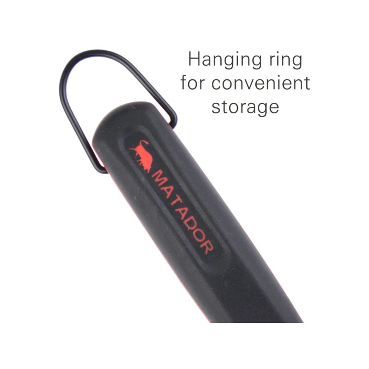 Matador Black Non-Stick BBQ Fork with Tapered Prongs and Contoured Heat-Resistant Handle