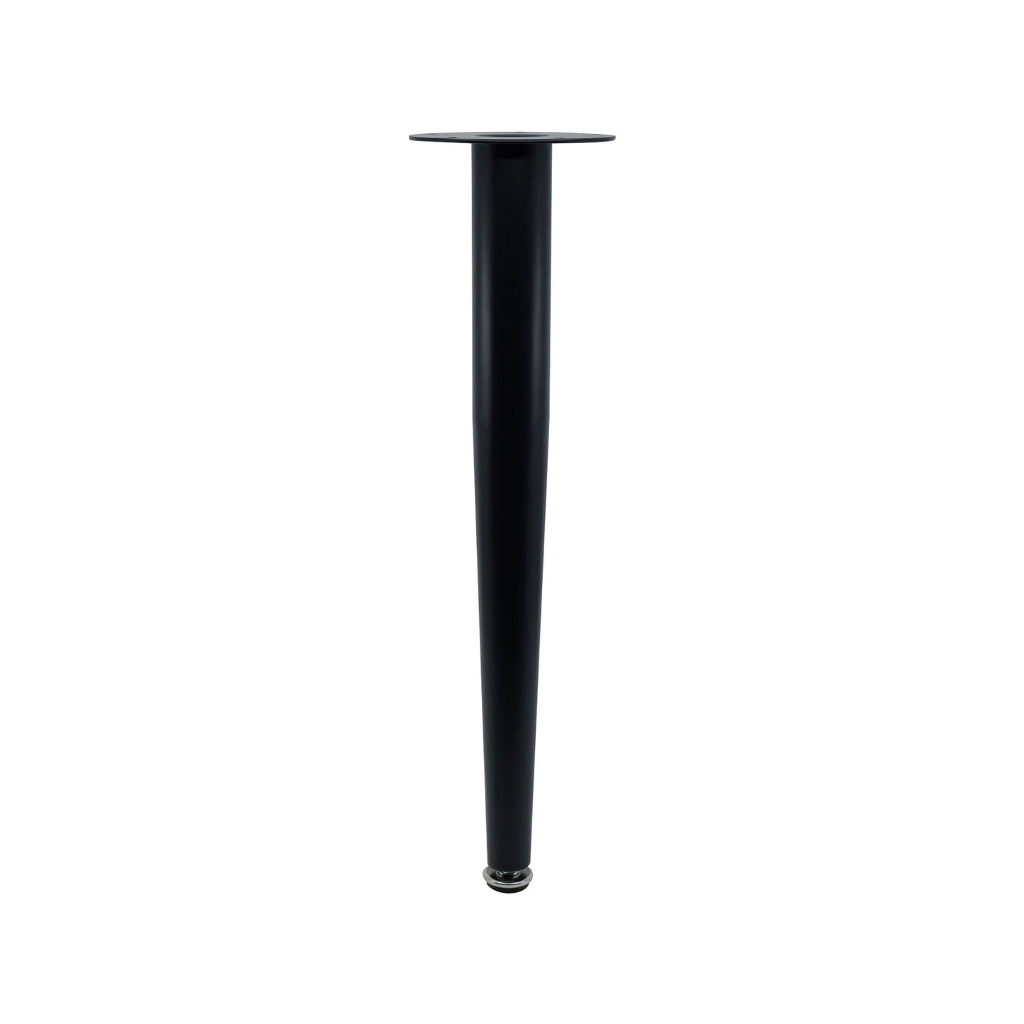 Adoored 400mm Black Tapered Metal Leg - Easy Install, Modern Design, Durable Steel