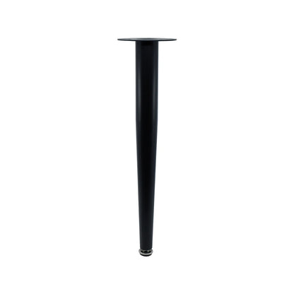 Adoored 400mm Black Tapered Metal Leg - Easy Install, Modern Design, Durable Steel
