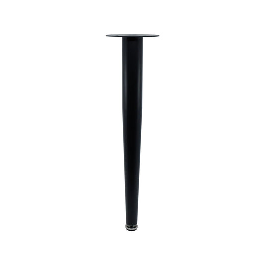 Adoored 400mm Black Tapered Metal Leg - Easy Install, Modern Design, Durable Steel