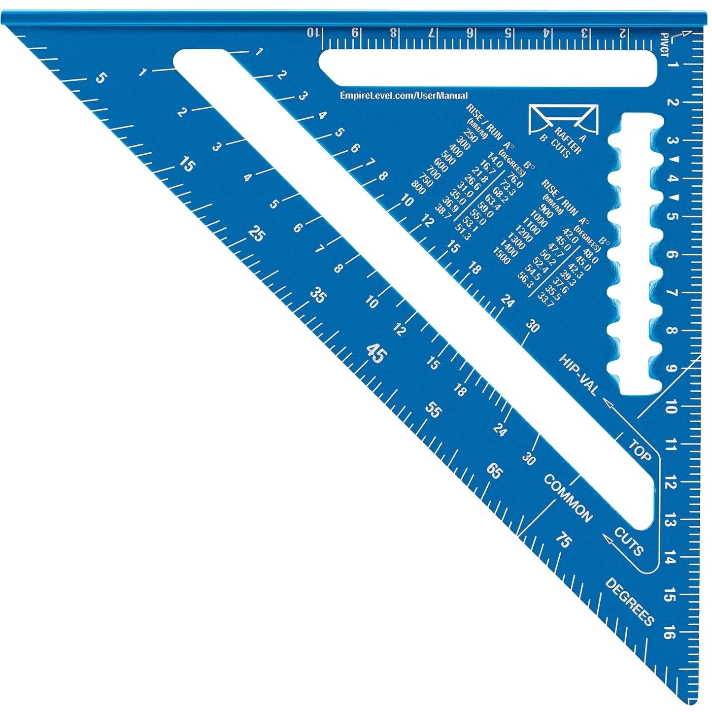Empire TrueBlue 180mm Laser Etcher Rafter Square - Durable Aluminum, High-Visibility Markings