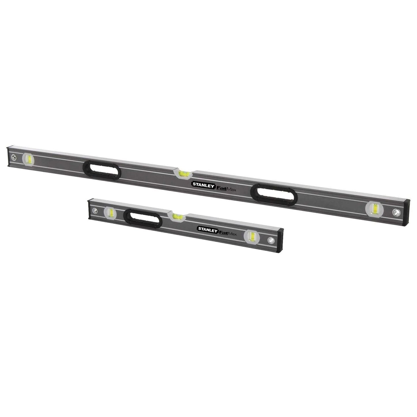 Stanley FatMax Spirit Level Combo 2m & 600mm, 0.5mm Accuracy, Aluminium Frame