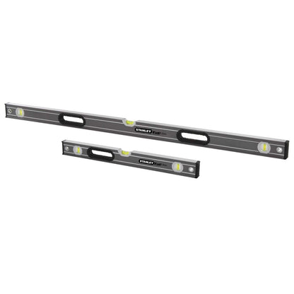 Stanley FatMax Spirit Level Combo 2m & 600mm, 0.5mm Accuracy, Aluminium Frame