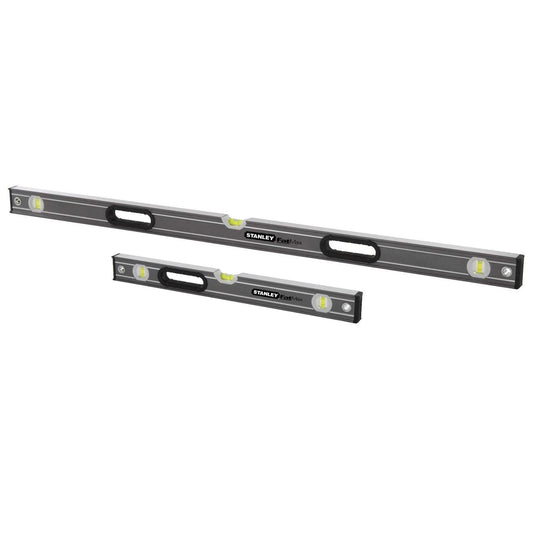 Stanley FatMax Spirit Level Combo 2m & 600mm, 0.5mm Accuracy, Aluminium Frame
