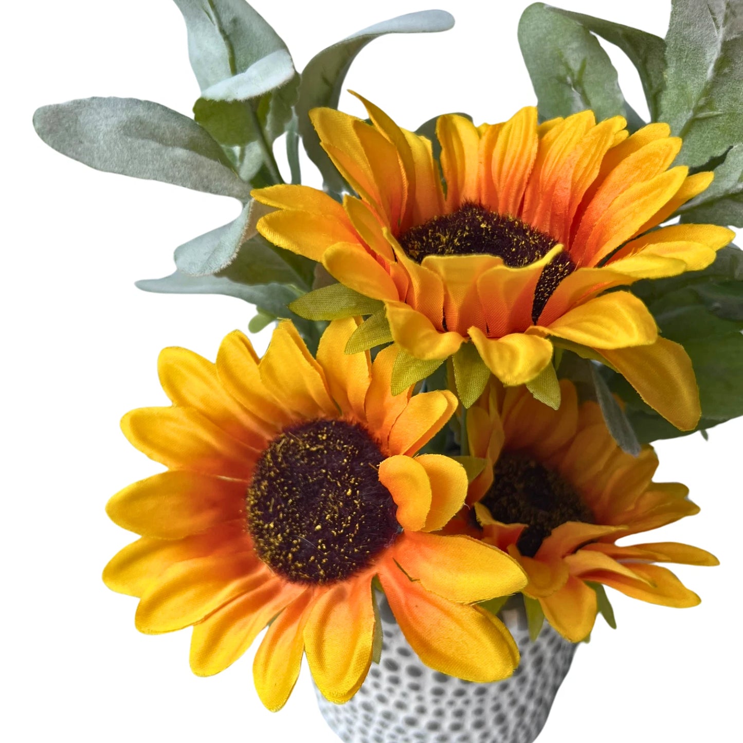 UN-REAL Sunflower Artificial Plant 28cm - Vibrant, Realistic, Low Maintenance Decor