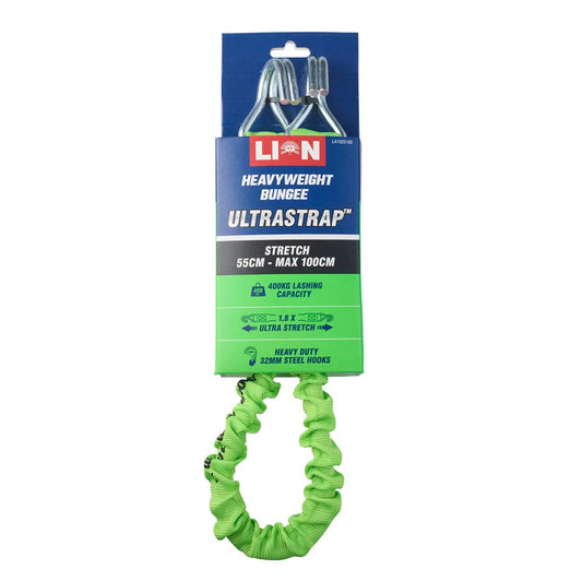 Lion Ultra Strap 55-100cm Heavy-Duty Tie Down, 800kg Break Strength, AS/NZS 4380 Compliant