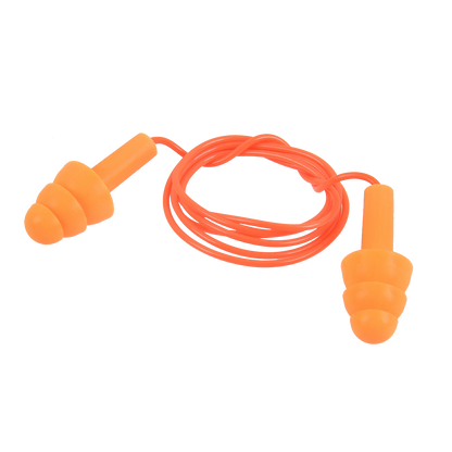 CITECO Corded Silicone Ear Plugs, Reusable, 50 Pairs, Universal Fit, Noise Reduction