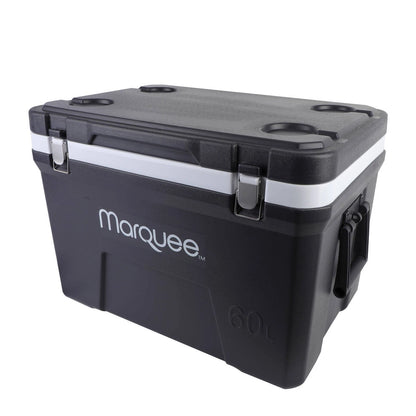 Marquee 60L Insulated Hard Cooler with Superior Insulation & Cup Holders