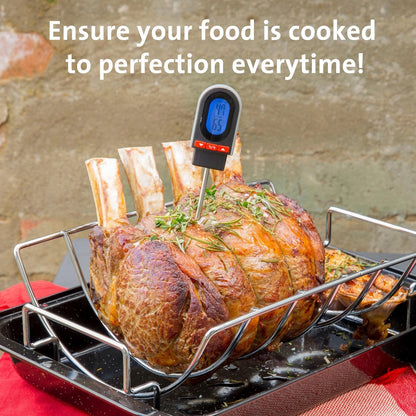 Jumbuck Digital Meat Thermometer, Programmable, Stainless Steel Probe, Back-lit Screen