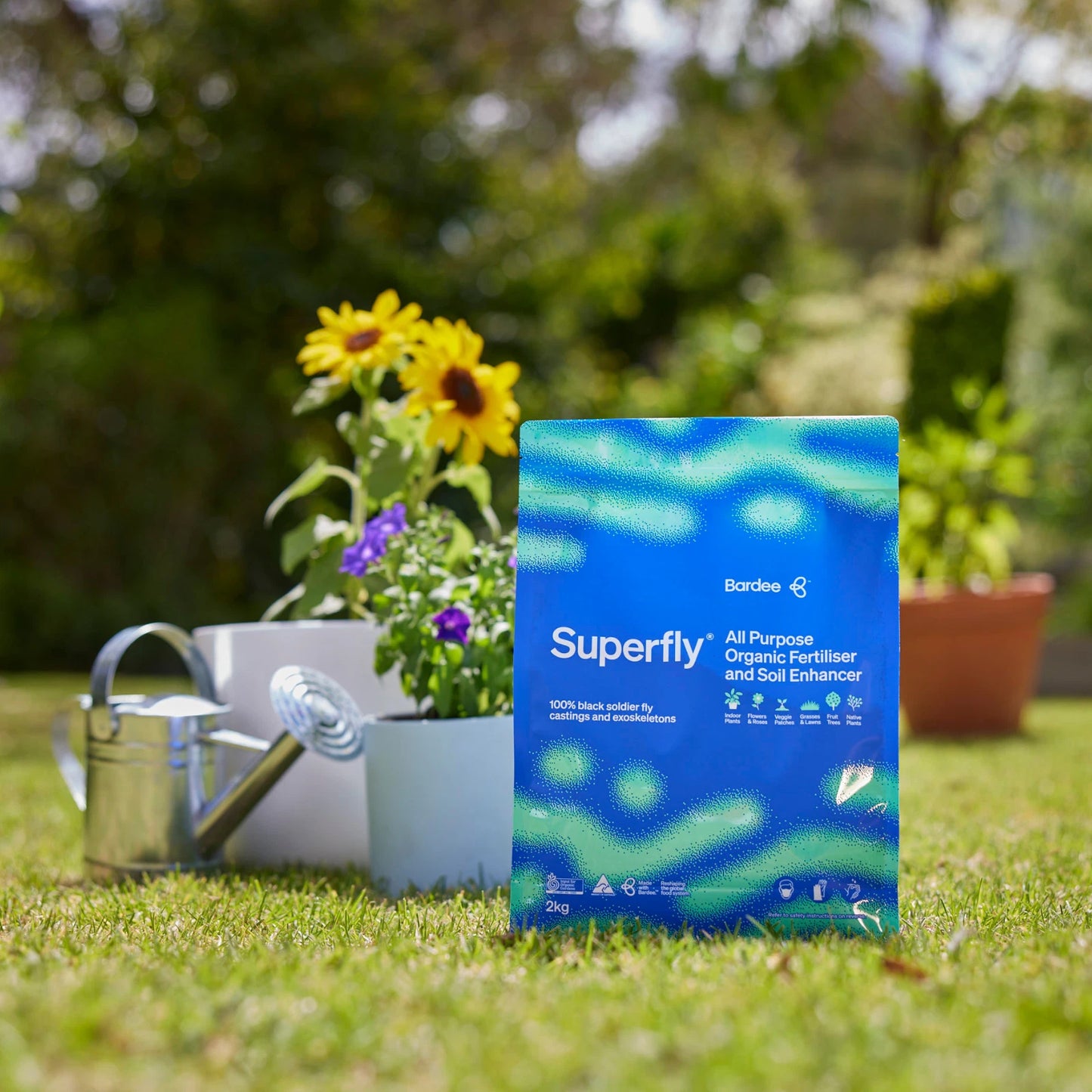 Superfly All Purpose Fertiliser & Soil Enhancer, Eco-Friendly, 2kg, Rich in Microbes & Probiotics
