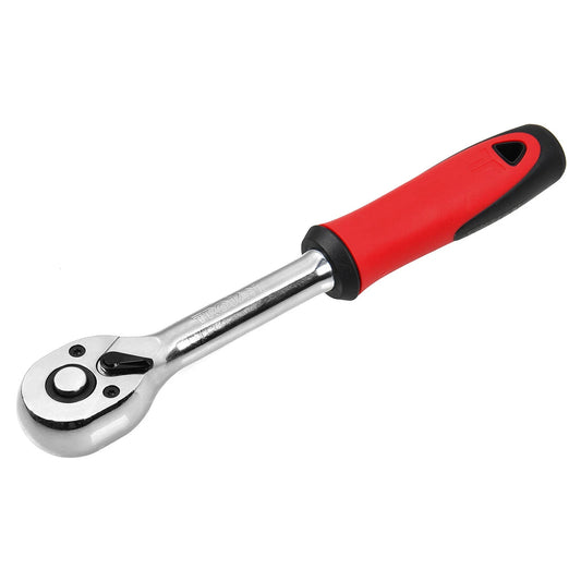 Trojan 3/8" Drive Ratchet with Grip, 72 Tooth, CR-MO Core, Reversible, Lifetime Warranty