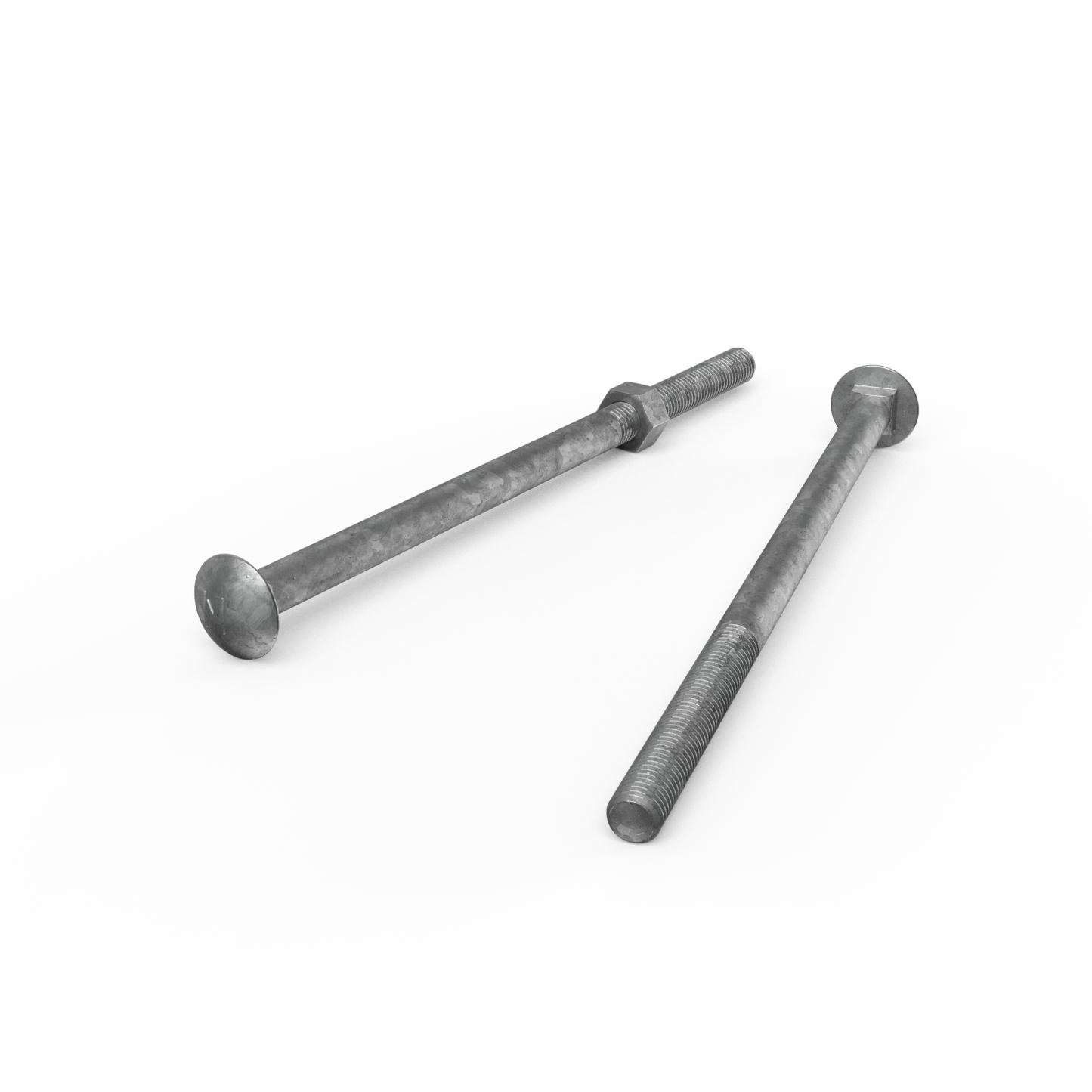 ZENITH M12 x 240mm Galvanised Cup Head Bolts & Nuts,