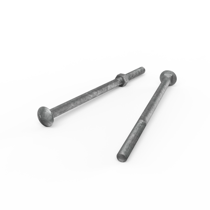 ZENITH M12 x 240mm Galvanised Cup Head Bolts & Nuts,