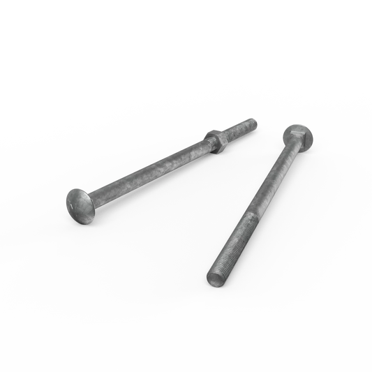 ZENITH M12 x 240mm Galvanised Cup Head Bolts & Nuts,