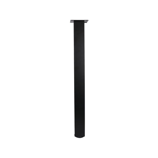 Adoored Black Metal Furniture Leg 60x710mm - Easy Install, Durable Steel
