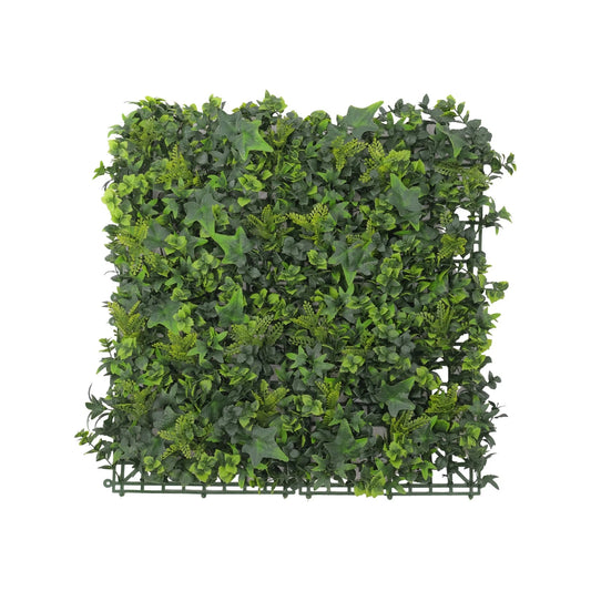 UN-REAL 50x50cm English Elm Artificial Hedge Tile, UV Resistant, Low Maintenance, Indoor/Outdoor
