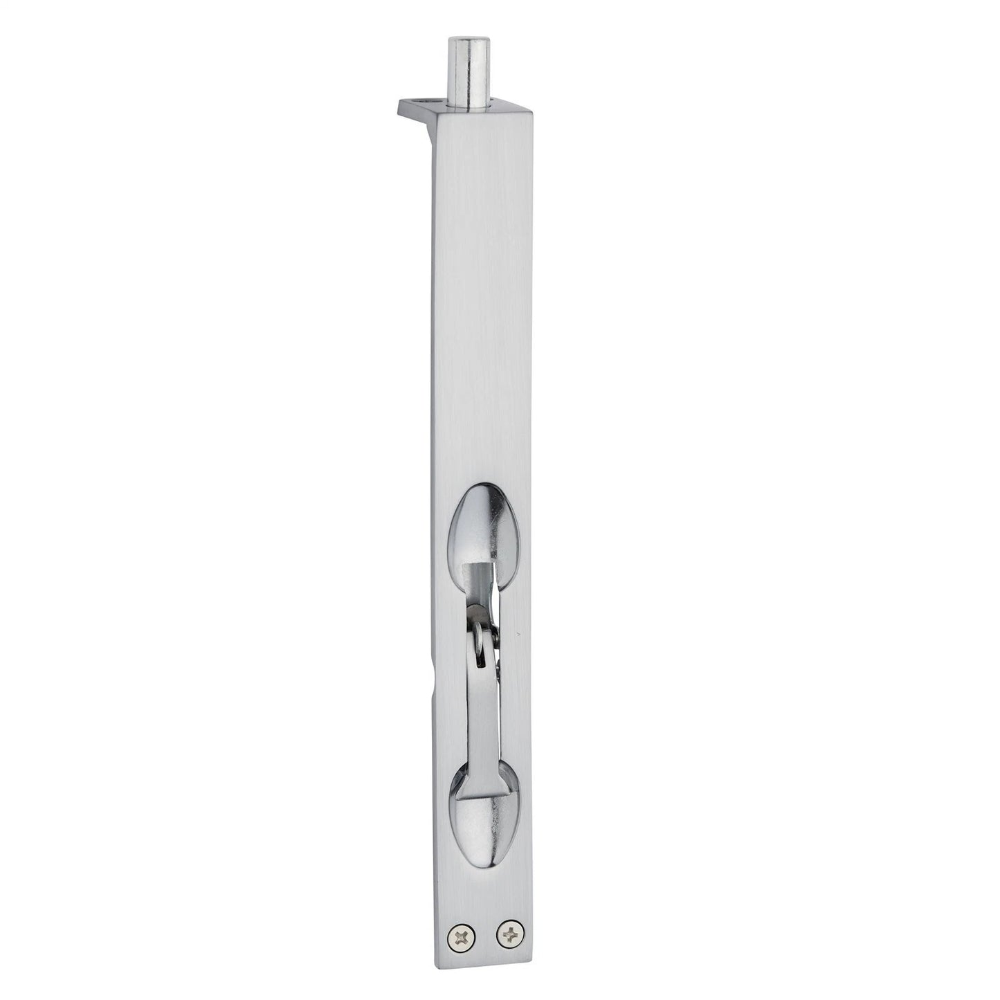 Delf Trade 200mm Satin Chrome Flush Bolt, Zinc Alloy, Easy Install, 7-Year Guarantee