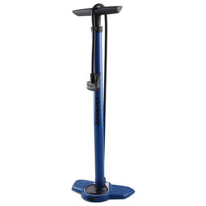 Kincrome Floor Hand Pump, 160 PSI, Presta & Schrader Compatible, Alloy Barrel, Blue